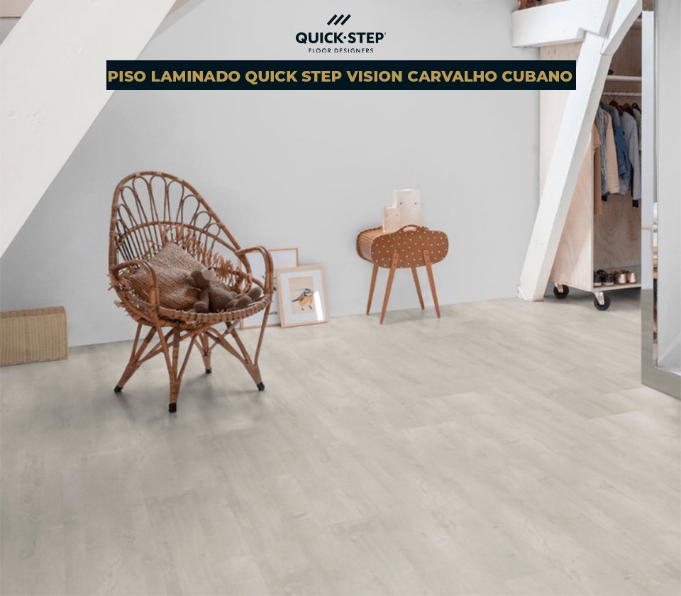Aivanti pista evo2 Lサイズ Piso Laminado Quick Step Vision Carvalho Cubano Cx 2,71m2 - Estilo